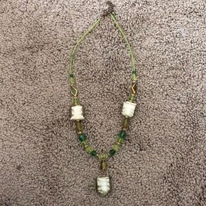 Green and Gold Necklace